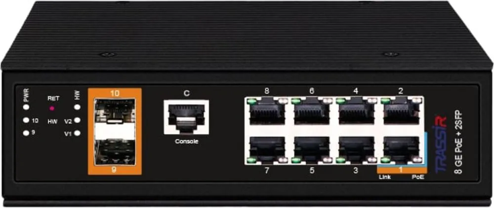TRASSIR TR-NS25102S-300-8POE