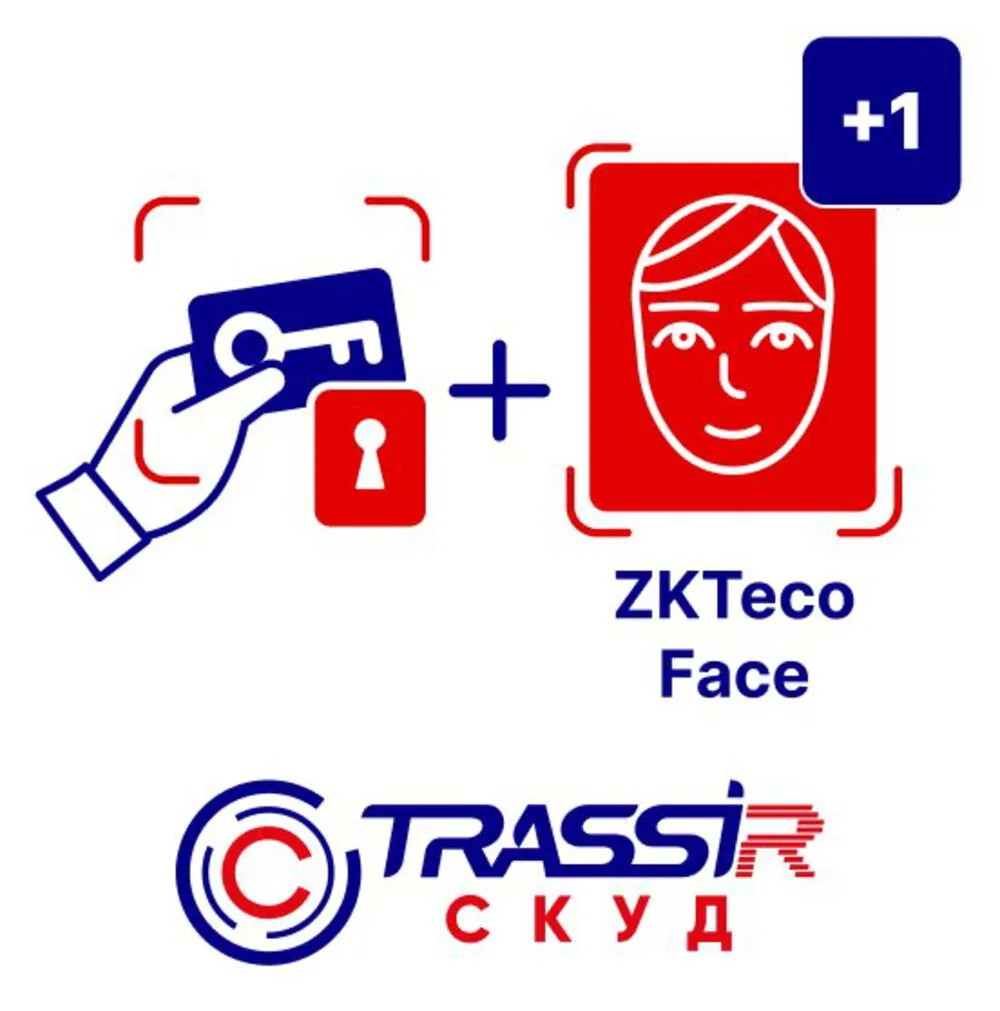 TRASSIR TRASSIR СКУД+1 ZKTeco Face TRASSIR TRASSIR СКУД+1 ZKTeco Face