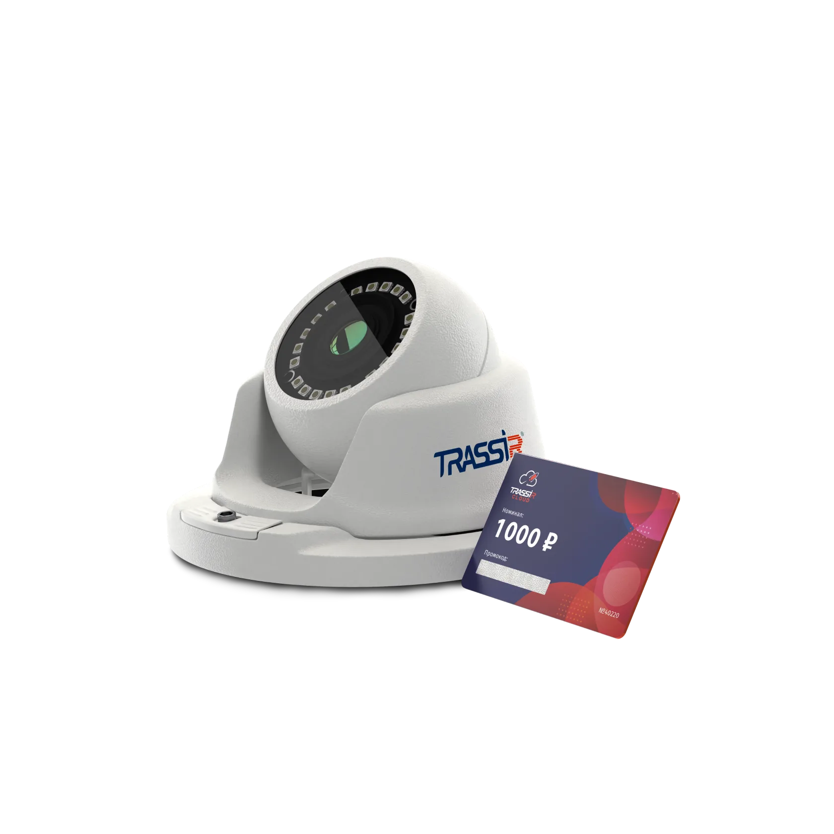 TRASSIR Комплект TR-D2S5 v3 2.8 + Облако 1000